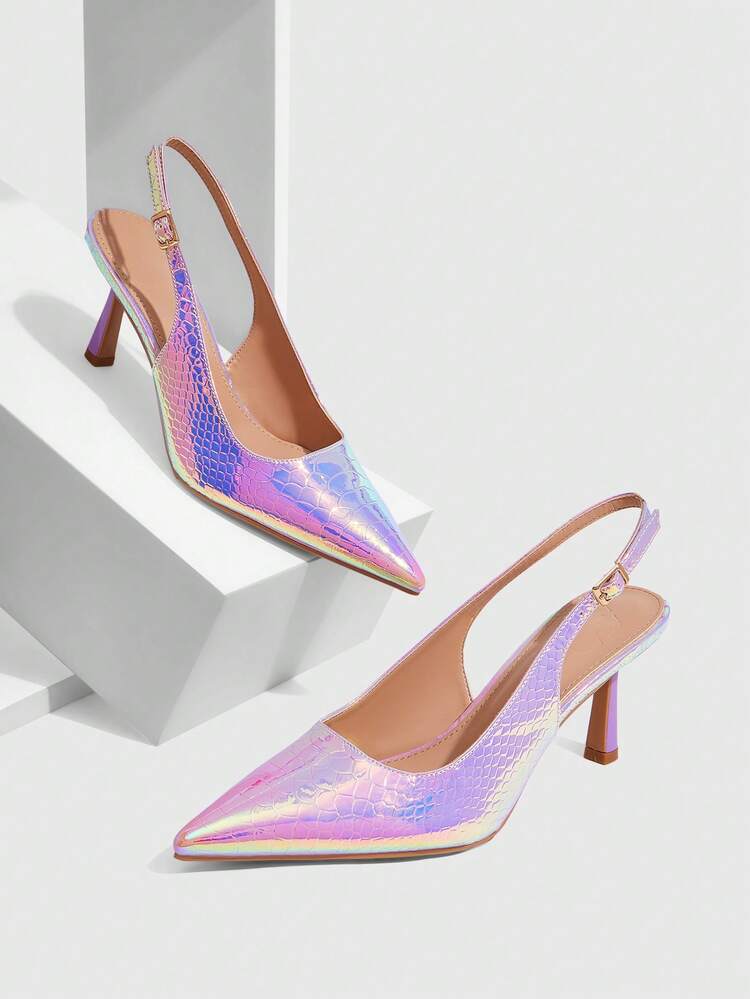 CUCCOO SZL Fashionable Party Laser Pointed Toe High Heels