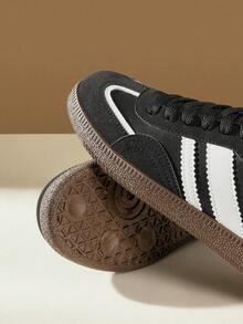 CUCCOO EASI 2026 Nuevos zapatos deportivos casuales versátiles de primavera para mujer, zapatillas deportivas de suela plana - Pu negro - Ver 4