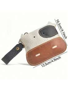 Joivida 1pc Cute Cow Leather Wallet - Rural Style Cow Themed Washable Wallet With Wristband, Snap Closure, Card Slot And Change Bag, Wet Wipe Lining (Imitation Leather) - Travel And Daily Use Cow Pattern Wallet - Multicolor - View 7