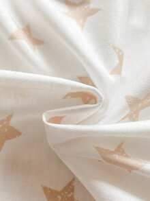 SHEIN Vintaside Kids 4pcs/Set Baby Boy/Girl Cute Knitted Elastic Striped Short Sleeve Rompers, Basic Bodysuit Multi-Pack, Spring/Summer - Multicolor - View 4