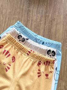 SHEIN Vintaside Kids 6件套男婴夏季套装，包含黑色、白色和条纹三种颜色：背心和短裤，舒适休闲，适合日常穿着。 - 彩色 - 查看 7
