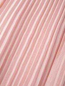 GlowEve Women's Elegant Vacation Flowy Draped Neck Ruched Waist A-Line Dress, Spring/Summer - Pink - View 3