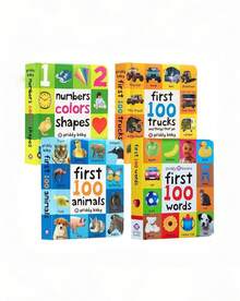 MINKOJA MINKOJA 1 cuốn sách bìa cứng tiếng Anh "100 từ đầu tiên về động vật" - Từ điển minh họa của Priddy Books - Nhiều màu - Xem 10