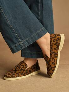 Rosivie Bow Suede Casual Shoes Women's Soft Sole Versatile Slip-On - Multicolor - View 5