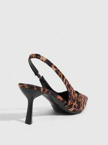 CUCCOO SZL Women Shoes Spring Summer Pointed Thin Heel 7.2cm Leopard Print Women's High Heel Shoes Daily Commuter Dating - leopard print - View 3