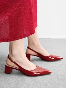 CUCCOO BIZCHIC Women Heeled Sandals - Red - View 5