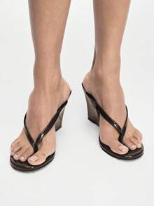 Mnmlis Women Platforms & Wedge Sandals - Chocolate Brown - View 9