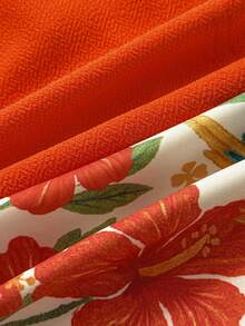 Travachic 女士纯色露脐吊带背心和印花侧系带半身裙度假套装 - 彩色 - 查看 9