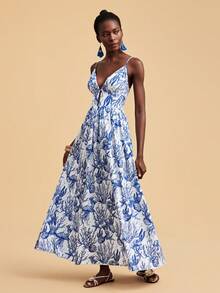 Travachic Women's Casual Vacation All-Over Print Spaghetti Strap Dress - Multicolor - View 3