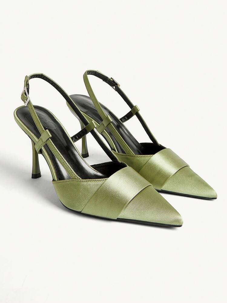 CUCCOO CHICEST Women's Pointed Toe Stiletto Heels Elegant Minimalist Solid Color High-End Slip-On Pumps Elegant Shoes Wedding Shoes Summer Shoes Bride Shoes