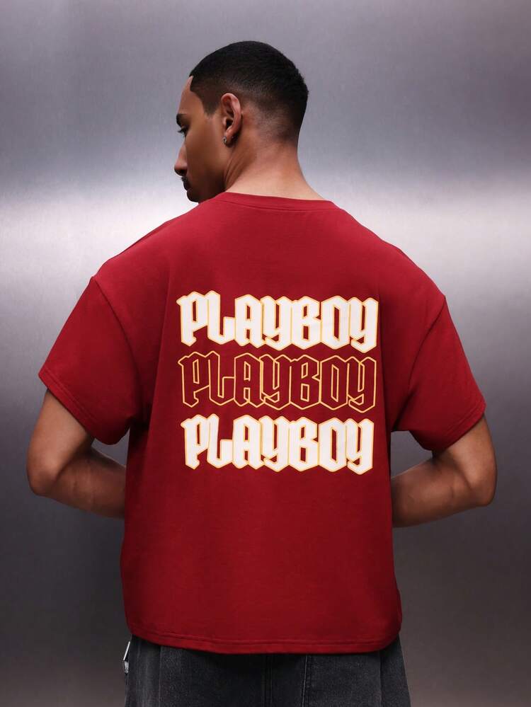 PLAYBOY X SUMWON Camiseta de gola redonda com estampa nas costas