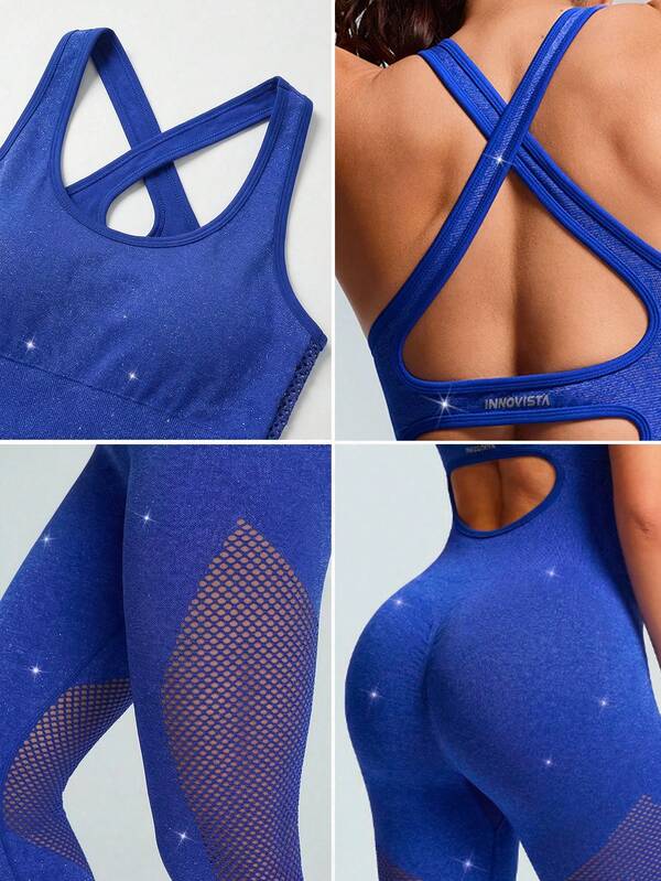 Innovista 女士无袖露背修身网球衫，舒适透气，夏季必备