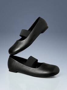 CUCCOO GRLICON Ladies, Strap, Trim, Flats - Black - View 3