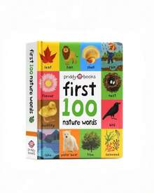 MINKOJA MINKOJA 1 cuốn sách bìa cứng tiếng Anh "100 từ đầu tiên về động vật" - Từ điển minh họa của Priddy Books - Nhiều màu - Xem 3