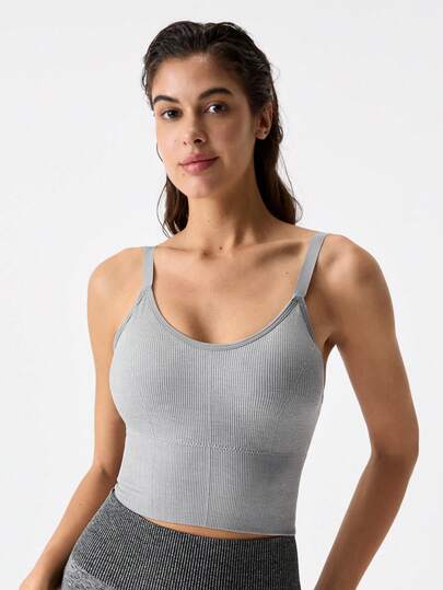 女士运动休闲薄款无钢圈支撑提升减震文胸