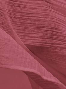 Aveloria Modichic Áo không tay kiểu Pháp thanh lịch, lãng mạn, đa năng dành cho nữ, màu trắng, chất liệu voan mỏng, có họa tiết nhăn, cổ áo xếp tầng nhiều lớp. - Màu Hồng baby - Xem 7