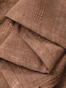 DAZY Bộ đồ nữ gồm áo sơ mi và chân váy chữ A, thích hợp cho mùa xuân và mùa hè. - màu nâu - Xem 7