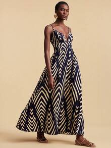 Travachic Women's Casual Vacation All-Over Print Spaghetti Strap Dress - Multicolor - View 6