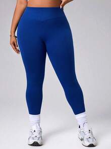 Rhythm Era Nahtlose Damen Sport Leggings in Große Größen, Yoga 3/4 Hose, Fitness Outdoor Alltagskleidung - Verschiedenfarbig - Übersicht 6