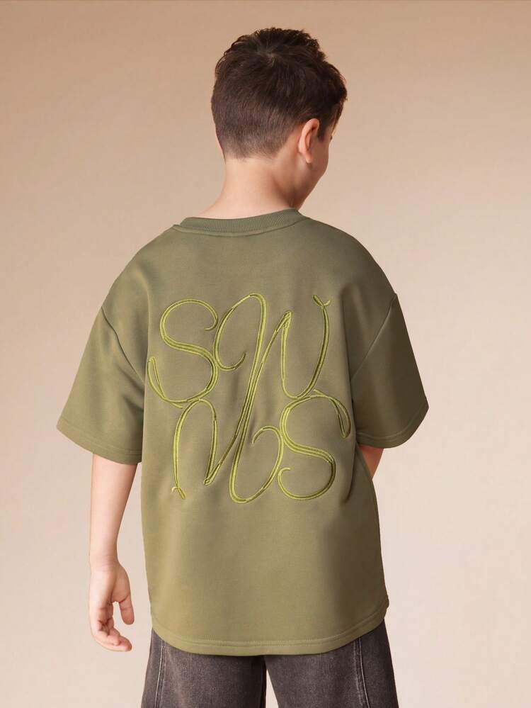 Oversized T-Shirt With Scripted Logo Print