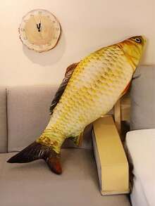 POKOJA LAND 仿真鱼毛绒娃娃 - 超柔软抱枕仿真鱼玩具锦鲤毛绒娃娃，亲肤柔软，多种颜色可选，可作睡前玩伴和房间装饰，创意生日礼物，送给孩子和朋友 - 彩色 - 查看 11