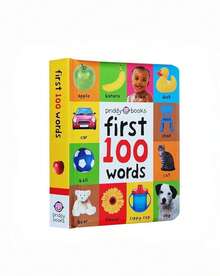 MINKOJA MINKOJA 1 cuốn sách bìa cứng tiếng Anh "100 từ đầu tiên về động vật" - Từ điển minh họa của Priddy Books - Nhiều màu - Xem 7