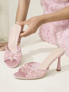 CUCCOO CHICEST Giày sandal cao gót dành cho nữ - Hồng - Xem 7