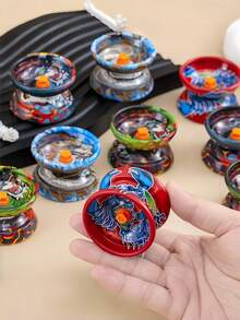 1pc/2pcs/3pcs/4pcs Metal YoYo Ball Toy Alloy Beginner YoYo Sleeping Yo-Yo Spinning Toy - Multicolor - View 1