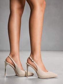 CUCCOO SZL Elegante spitze Damen High Heels - Gold - Übersicht 5