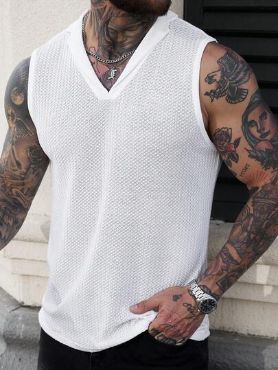 SLATEMANN 男士休闲纯色背心，夏季百搭