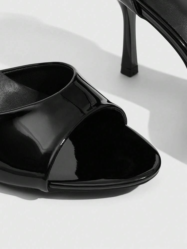 CUCCOO SZL Women Shoes Spring And Summer New Black Ankle Hairtail Women's High-Heeled Sandals Fashionable Comfortable Versatile Sexy Party Banquet Women's Sandals Peep Toe Sandals Wedding Shoes Summer Shoes