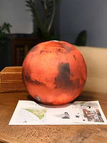 POKOJA LAND 行星毛绒抱枕玩具，逼真的地球、太阳、月亮、火星和其他行星毛绒填充玩偶靠垫，太空主题装饰枕，桌面装饰，床沙发装饰收藏，生日礼物、万圣节、复活节、感恩节、儿童节和其他节日惊喜，派对礼物 - 彩色 - 查看 14
