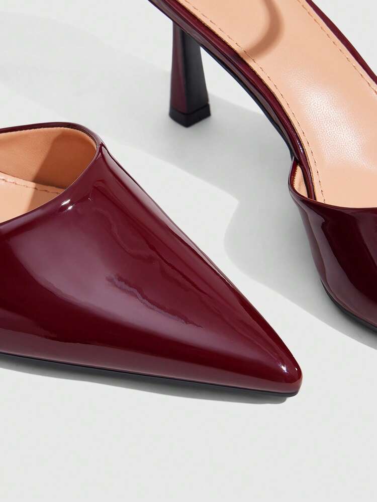 CUCCOO SZL Women's Pointed Toe Buckle Design Fashionable High Heels For Daily Wear