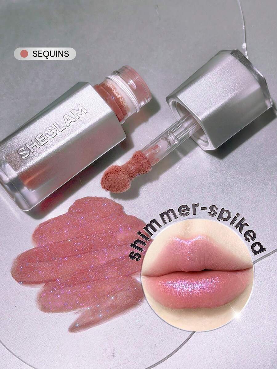 SHEGLAM Glitter Whip 液體唇膏-Sequins 品牌 美容 化妝 化妝品 適合女性與女孩 完美搭配夏季春季 Y2K 時尚 流行 生日 母親節禮物 假期 派對準備就緒 最佳顏色 - Sequins - 查看 1