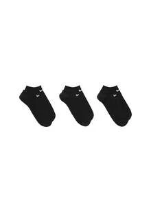 Nike 3 Pairs Unisex Athletic Socks - Black - View 3