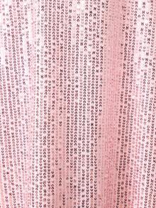 SUMWON Girls Pink Sequin Sleeveless A-Line Party Dress With Bow Detail Perfect For Special Occasions Birthdays And Holiday Celebrations - Pink - View 5