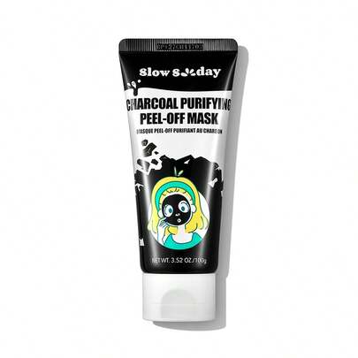 SlowSunday 竹炭净化撕拉面膜，面膜，黑头去除，深层清洁，韩国护肤，韩妆，派对必备，夏季适用