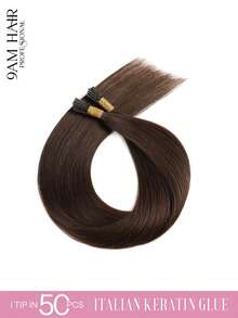 Extensiones de cabello humano de 22 pulgadas con 50 hebras, fáciles de peinar, extensiones de cabello negro humano con puntas en I para mujeres - S2 - Ver 2