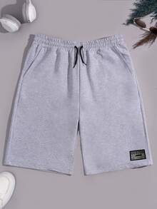 EURMUSE Men 3pcs Pack Drawstring Label Detailed Regular Shorts - Multicolor - View 5