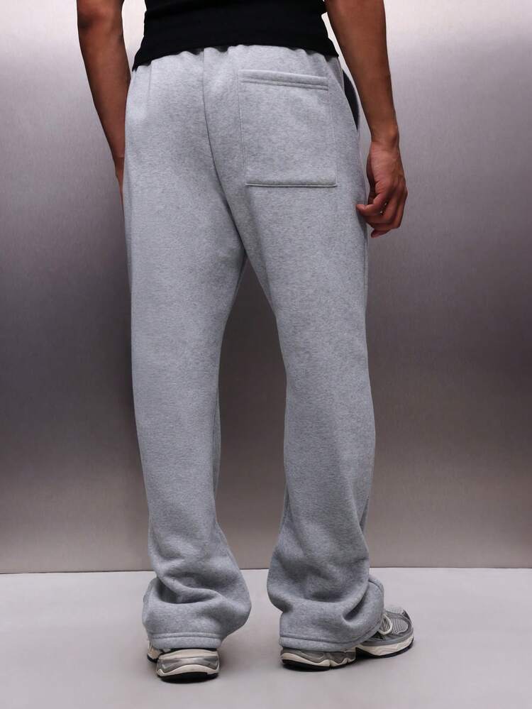 PLAYBOY X SUMWON Men's Relaxed Fit Sweatpants With Bunny Logo Print Casual Drawstring Pants Fall Winter Loungewear