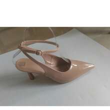 CUCCOO BIZCHIC Women's Pointed Toe Buckle Design Fashionable High Heels For Daily Wear - Apricot - View 11