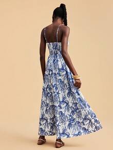 Travachic Women's Casual Vacation All-Over Print Spaghetti Strap Dress - Multicolor - View 2