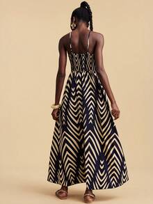 Travachic Women's Casual Vacation All-Over Print Spaghetti Strap Dress - Multicolor - View 2