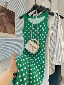 GlowEve Women's Polka Dot Casual Daily Date Outing Short Dress - Multicolor - View 3