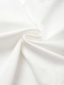 Selianne Women's Spring/Summer Vacation Casual Asymmetric Ruffle Patchwork Slim Bodysuit - White - View 5