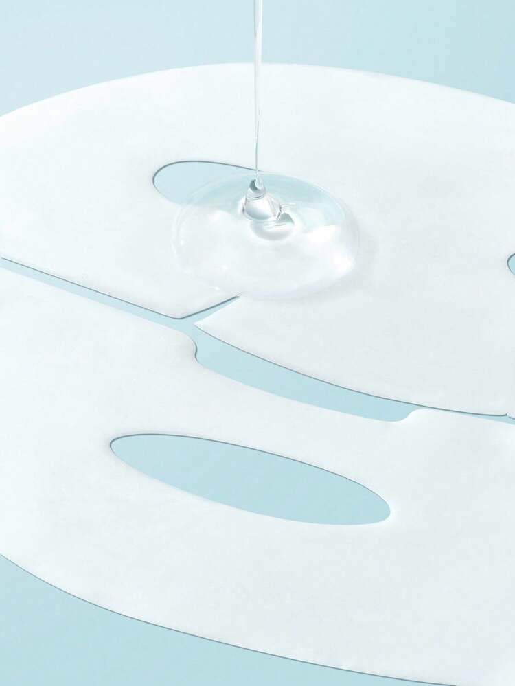 SlowSunday Collagen & Hyaluronic Acid Facial Mask, Korean Collagen Mask, Jelly Collagen Face Mask, Deep Moisturizing, Improve Elasticity, Smooth Skin, K Beauty, For Winter, Skin Care, Y2K, New Year, For Valentine's Day, Valentines Gift, Valentines Day Gift, Ideal For Party - Blue and White - View 7