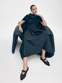 Mnmlis Women's Pointed Toe Slip-On Casual Loafers - Graphite Black - View 9