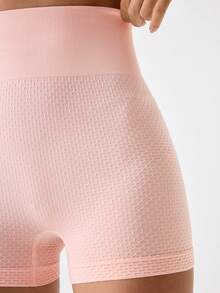 1pc Women's High Waist Shaping Panty, Lift Buttocks & Slim Waist, Suitable For Various Occasions - Pink - View 6