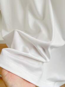 Resyla Camiseta de manga corta casual de mujer con bordado de limón, para verano - Blanco - Ver 6