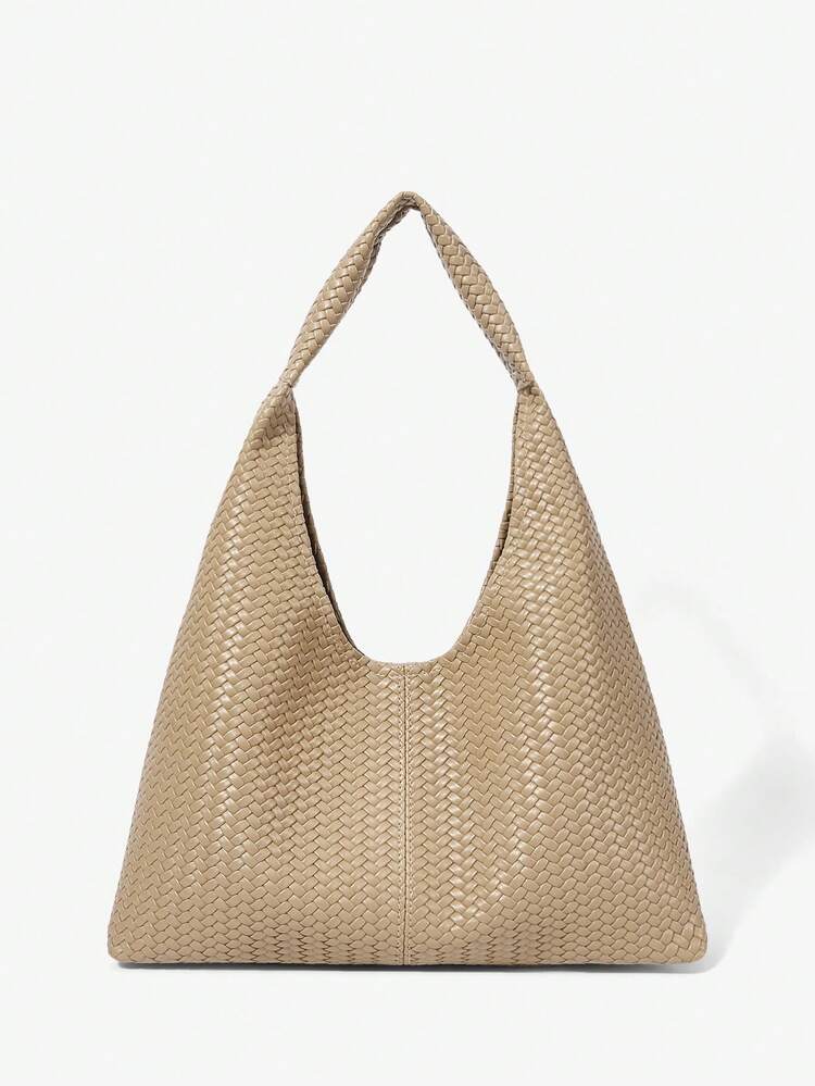 SHEIN Maija 여성용 토트백, 숄더백, 호보백, 스웨이드, 패셔너블, 우아함, 심플함, 개성, 다용도, 클래식, 출퇴근, 사무실, 데이트, 일상, 쇼핑, 애프터눈 티